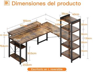 Escritorio en L
