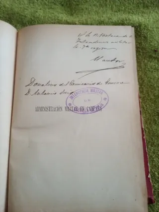 Libro Administración militar en campaña