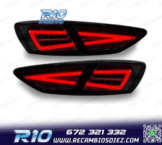 PILOTOS SEAT LEON 3 5F 12-20 DINÁMICO LED NEGRO OEM HALOGEN