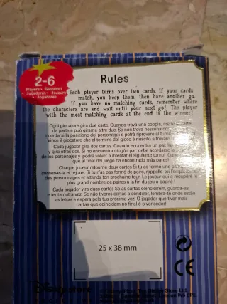 Gioco Memory Ratatouille Disney Store Exclusive