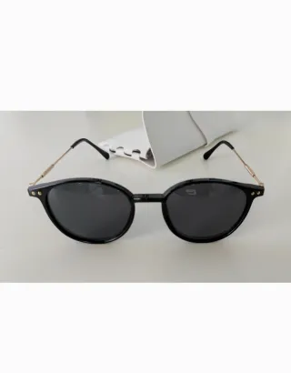 Gafas de sol mujer negras y doradas