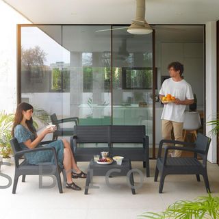 Muebles Jardín Miami Grafito