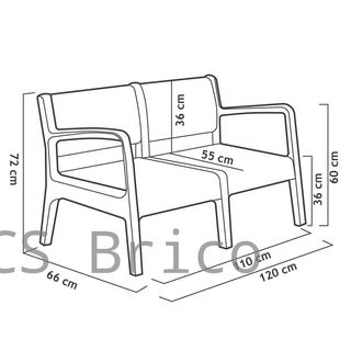 Muebles Jardín Miami Grafito