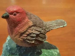Figura Pájaro Cantor con Sensor de movimiento