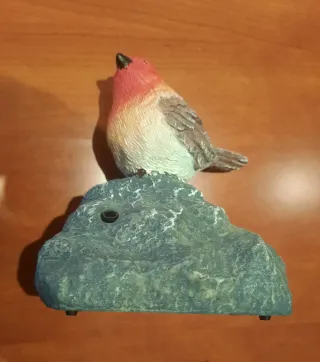 Figura Pájaro Cantor con Sensor de movimiento