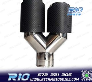 COLA ESCAPE CARBONO DOBLE IZQUIERDA LOOK AKRAPOVIC