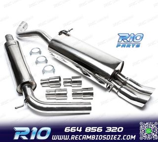 SILENCIOSO ESCAPE VOLKSWAGEN VW POLO 9N 01-05 DOBLE