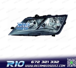 FARO IZQ PARA SEAT LEON 12-16 FONDO NEGRO