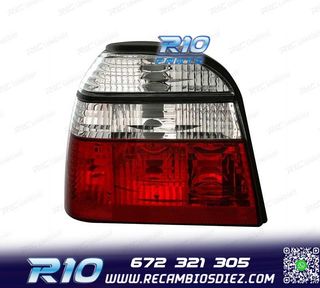 PILOTOS PARA VOLKSWAGEN VW GOLF 3 91-97 ROJO BLANCO LOOK LEX