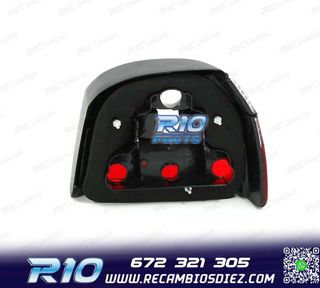 PILOTOS PARA VOLKSWAGEN VW GOLF 3 91-97 ROJO BLANCO LOOK LEX