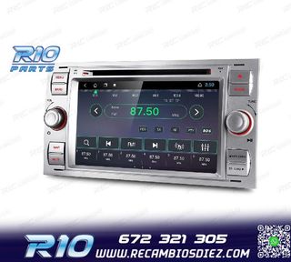 RADIO GPS ANDROID 12 PARA FORD FOCUS C-MAX FIESTA GALAXY KUG