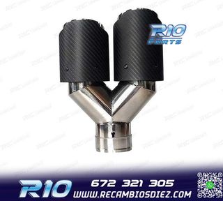 COLA ESCAPE CARBONO DOBLE DERECHA LOOK AKRAPOVIC