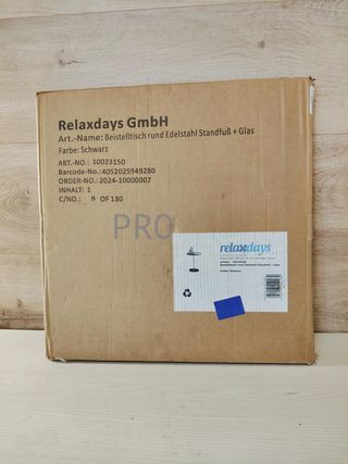 Tavolo Ausiliare Rotondo - Relaxdays