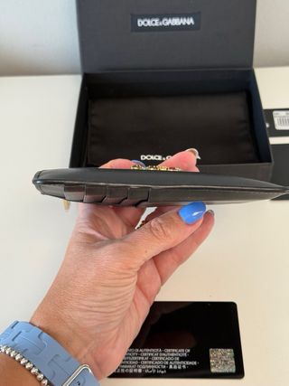 Cartera Dolce & Gabbana piel con DG strass