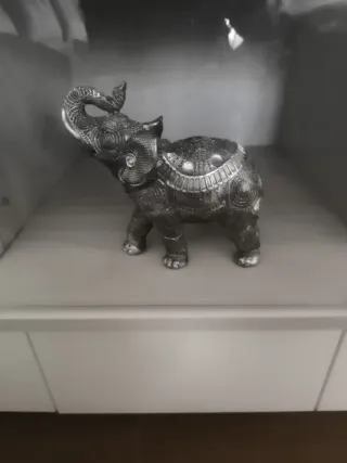 Figura Elefante Decorativo Metal