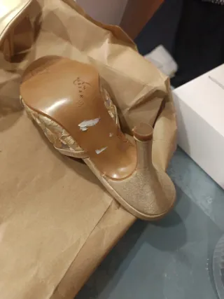 Sandalias de verano Maria Mare Beige/Oro