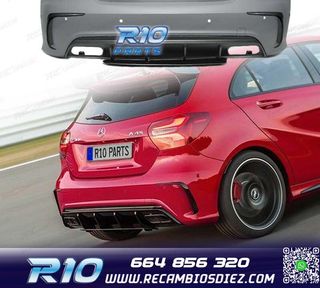 PARAGOLPES TRASERO MERCEDES CLASE A W176 15-18 LOOK AMG PDC