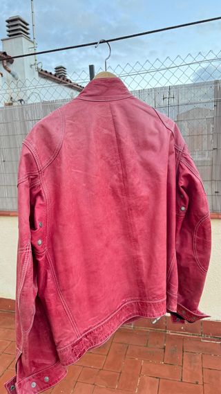 Chaqueta Piel Belstaff Gangster Roja