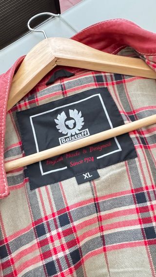 Chaqueta Piel Belstaff Gangster Roja