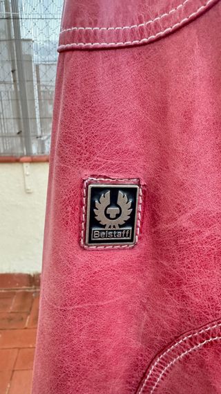 Chaqueta Piel Belstaff Gangster Roja