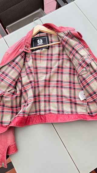 Chaqueta Piel Belstaff Gangster Roja