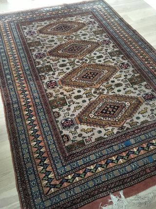 Alfombra Oriental Beige y Marrón