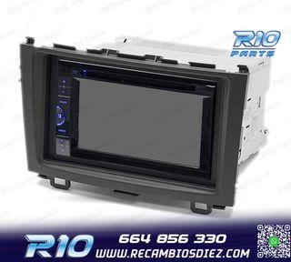 MARCO NEGRO RADIO 2-DIN PARA HONDA CR-V 07-11
