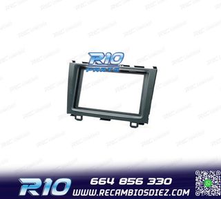 MARCO NEGRO RADIO 2-DIN PARA HONDA CR-V 07-11