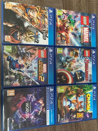 PS4 Pro 1TB + 2 mandos + 7 juegos + VR