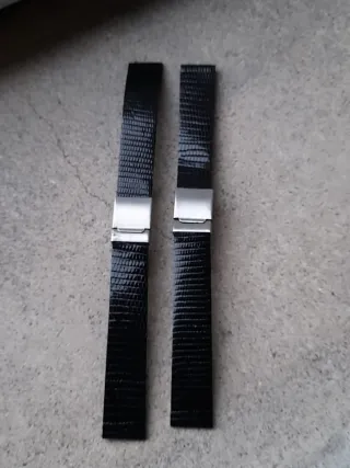 Cinturino vintage vera lucertola nero