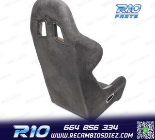 ASIENTO BAQUET UNIVERSAL NEGRO ALCANTARA - PIEL ESTILO EVO