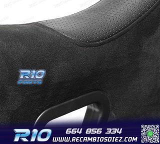 ASIENTO BAQUET UNIVERSAL NEGRO ALCANTARA - PIEL ESTILO EVO