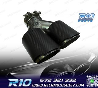 COLA ESCAPE CARBONO DOBLE DERECHA