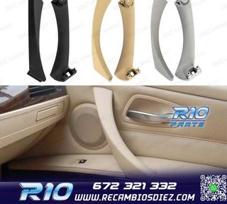 TIRADOR MANETA DCH BMW SERIE 3 E90 E91 PANEL PUERTA NEGRO