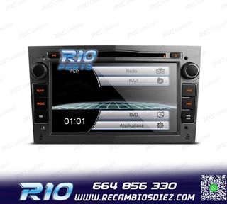 RADIO NAVEGADOR 7" PARA OPEL COLOR GRIS OSCURO USB GPS TACTI