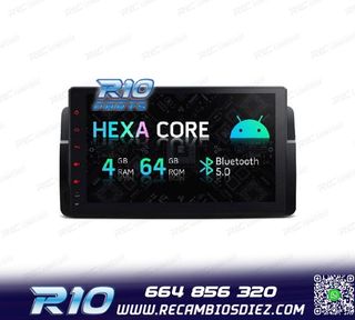 RADIO GPS ANDROID 13 BMW E46 SERIE 3