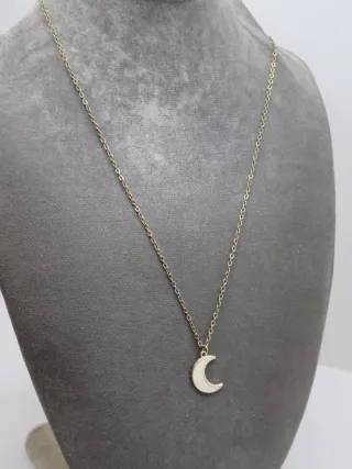 Colgante Luna Bañado en Oro
