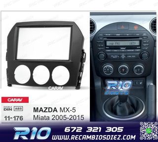 MARCO NEGRO RADIO 2-DIN PARA MAZDA MX-5 MIATA