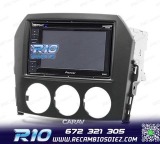 MARCO NEGRO RADIO 2-DIN PARA MAZDA MX-5 MIATA