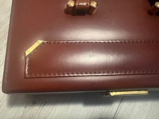 Joyero Clásico Piel Burdeos