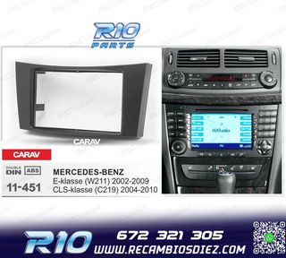 MARCO NEGRO RADIO 2-DIN MERCEDES CLASE-E W211 CLASE-CLS W219