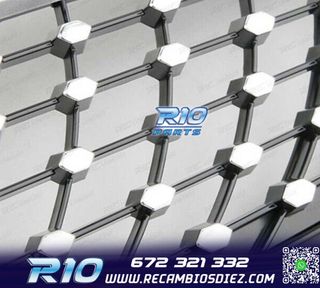 PARRILLA MERCEDES CLA C117 16-19 LOOK GT DIAMANTE NEGRO