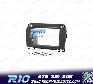 MARCO NEGRO RADIO 2-DIN MERCEDES W220 CLASE S