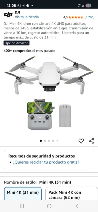 Dron DJI Mini 4K UHD