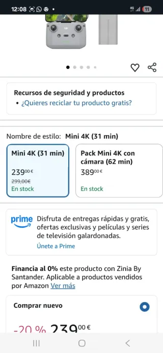 Dron DJI Mini 4K UHD