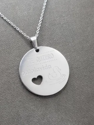 Colgante Te Quiero Patolavida Acero
