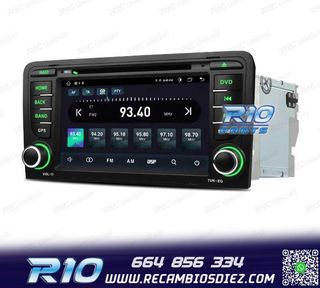 RADIO GPS ANDROID 12 AUDI A3 8P 8PA USB GPS TACTIL HD OCTA-C