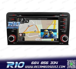 RADIO GPS ANDROID 12 AUDI A3 8P 8PA USB GPS TACTIL HD OCTA-C