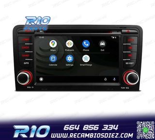 RADIO GPS ANDROID 12 AUDI A3 8P 8PA USB GPS TACTIL HD OCTA-C