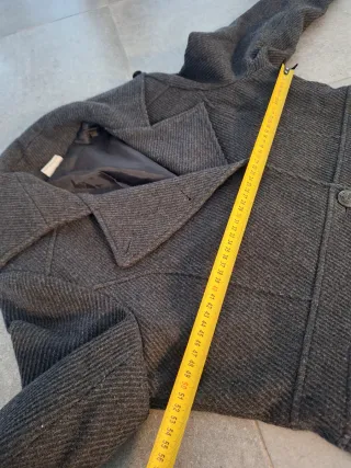 Abrigo Lana Gris Marengo Vintage T42